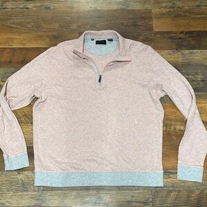 Bobby Jones Light‎ Pink Zip-Up Sweater Golf